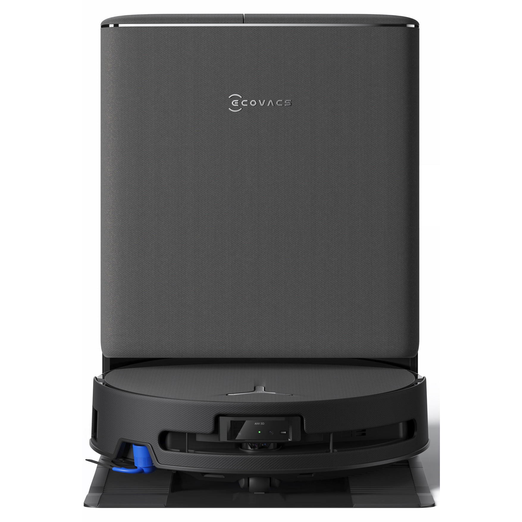 Aspirator robot DEEBOT T90 Pro Omni Ecovacs, putere de aspirare 30000Pa + BLAST, TruEdge 3.0, OZMO ROLLER 3.0, Airflow, TruePass Adaptive 4WD Climbing System, rezervor apa 110ml, cos praf 250ml, incarcare aprox 2h 50min, baterie Li-Ion 4000mAh, Negru