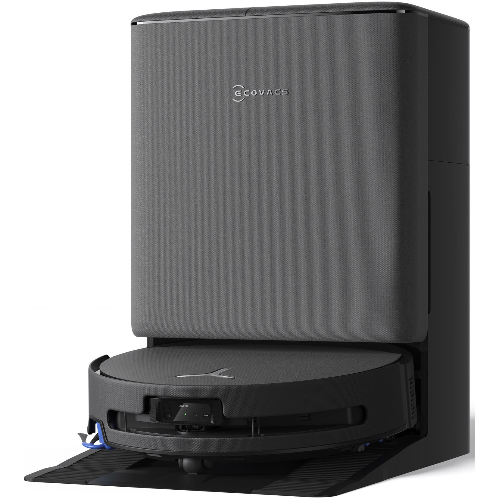 Aspirator robot DEEBOT T90 Pro Omni Ecovacs, putere de aspirare 30000Pa + BLAST, TruEdge 3.0, OZMO ROLLER 3.0, Airflow, TruePass Adaptive 4WD Climbing System, rezervor apa 110ml, cos praf 250ml, incarcare aprox 2h 50min, baterie Li-Ion 4000mAh, Negru