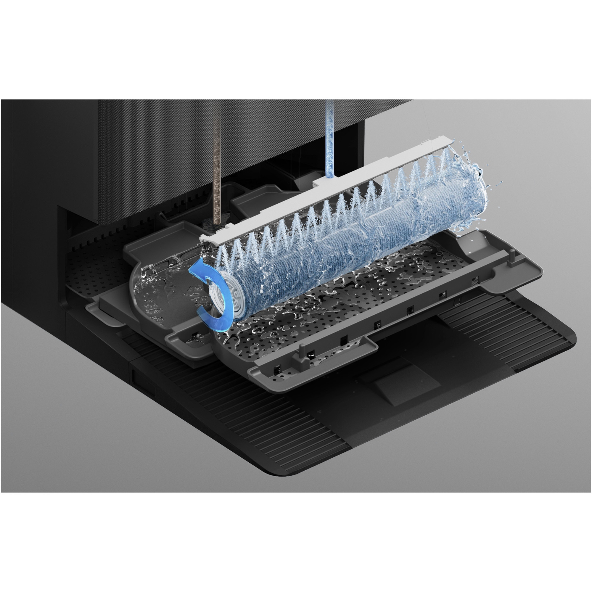Aspirator robot DEEBOT T90 Pro Omni Ecovacs, putere de aspirare 30000Pa + BLAST, TruEdge 3.0, OZMO ROLLER 3.0, Airflow, TruePass Adaptive 4WD Climbing System, rezervor apa 110ml, cos praf 250ml, incarcare aprox 2h 50min, baterie Li-Ion 4000mAh, Negru