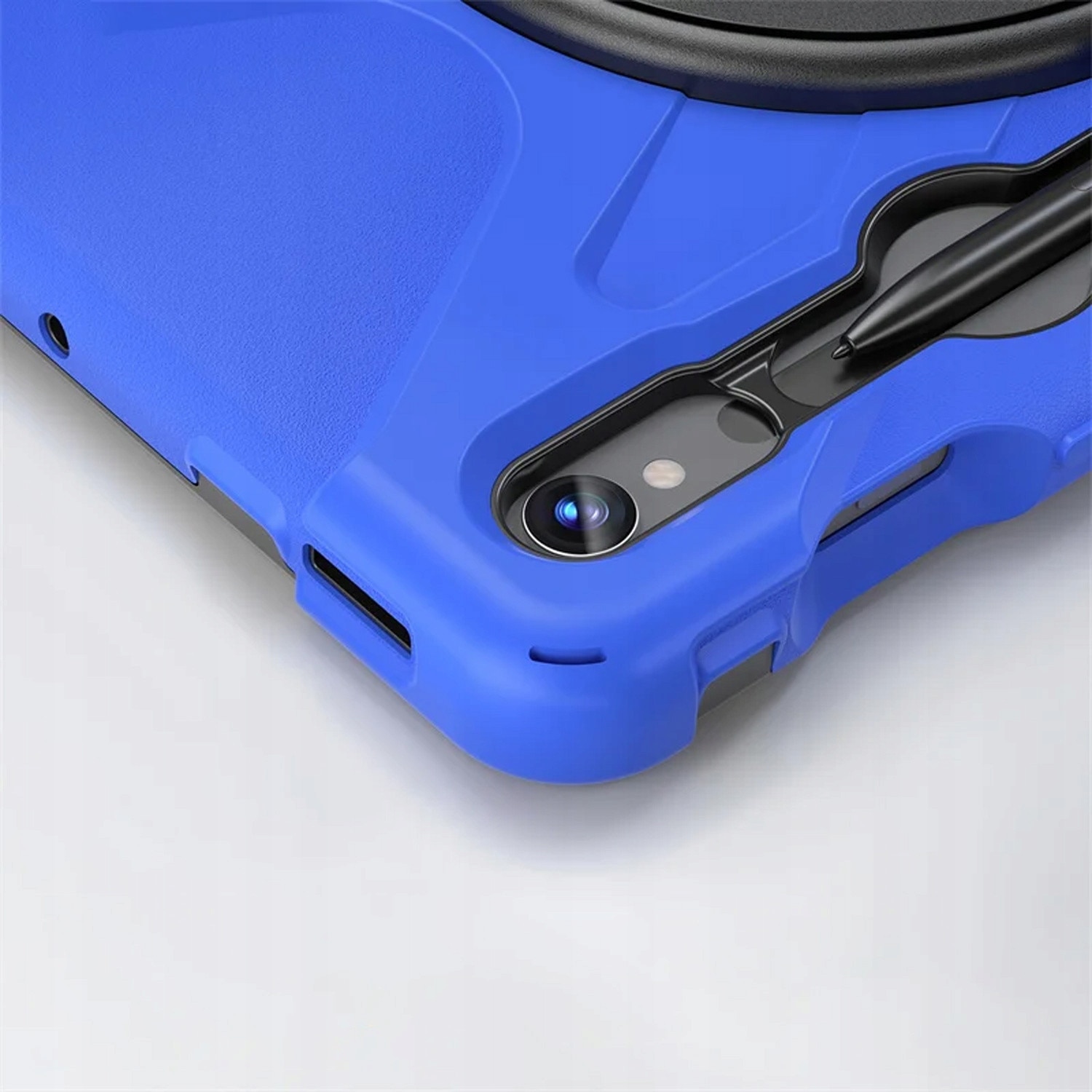 Etui pancerne pentru Samsung Galaxy Tab S9/S9 FE, granat, cu suport rotativ 360, dimensiune 10,9"