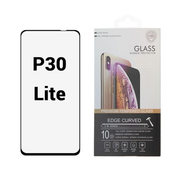 Folie Protectie Ecran 10D pentru Huawei P30 Lite