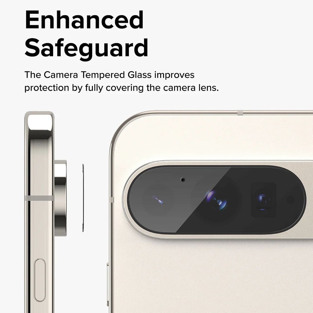 Folie sticla camera Google Pixel 9 Pro Ringke Camera Protector, transparenta (Pachet 3buc.)