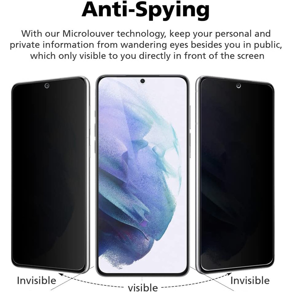 Folie Privacy PolyFlex compatibila cu Motorola Edge 60 Pro, Polimer siliconic de 100 de microni, Montare usoara, fara lichid, Regenerabila, Lipici pe intreaga suprafata, Compatibila cu senzorul de amprenta, Full Screen