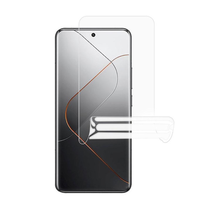 Folie Silicon Ecran pentru Honor 400 Smart / X7d 4G, Silicon Hydrogel Regenerabil, Flexible Hydro-Crystal, Protectie Completa, Full Glue, Instalare usoara, Set complet pentru Instalare