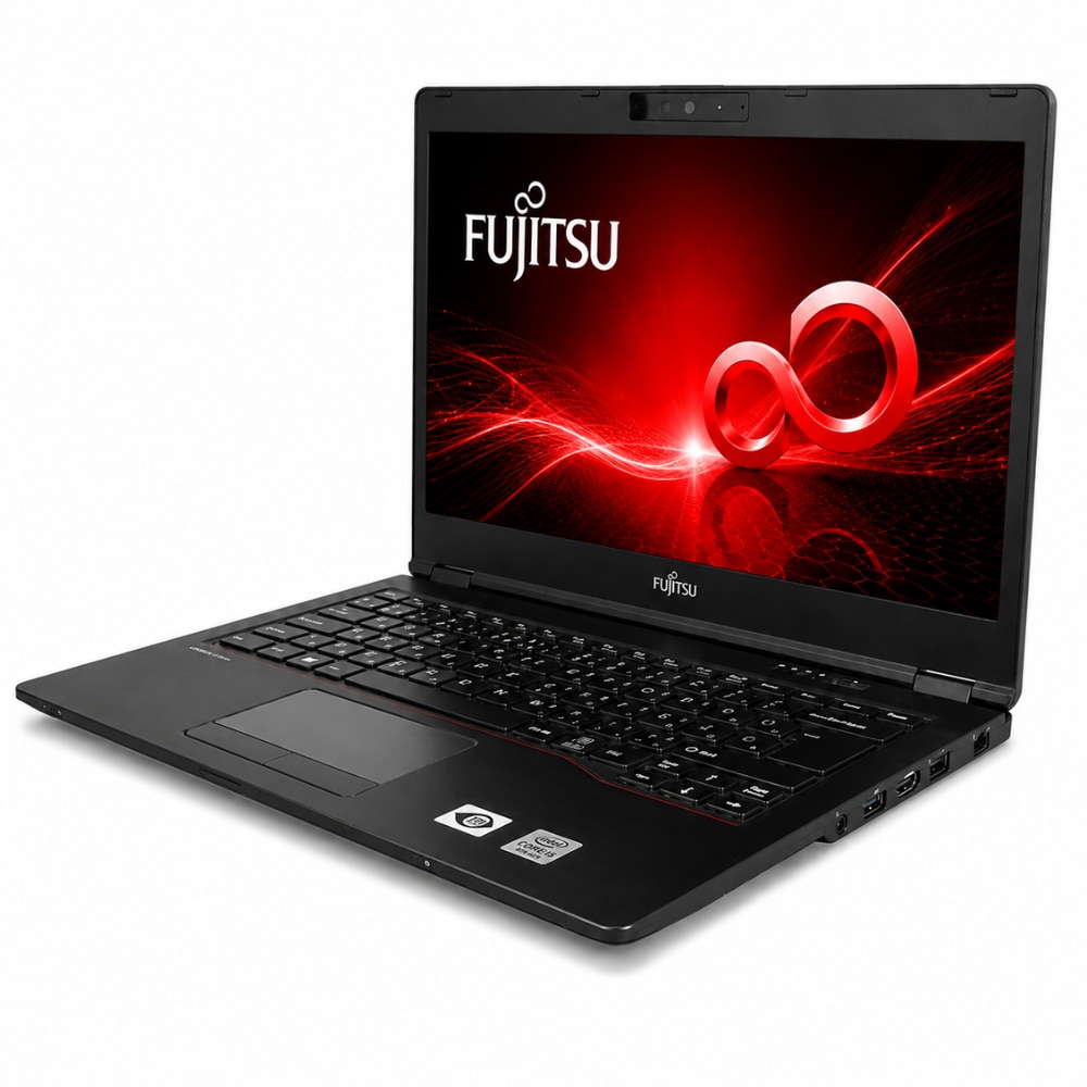 Laptop Fujitsu LifeBook, Intel Core i5 10310U, 12GB Memory, 2000GB SSD, 14" FullHD, Black, Hungarian Layout, Windows 11 Pro + Office 24 Pro