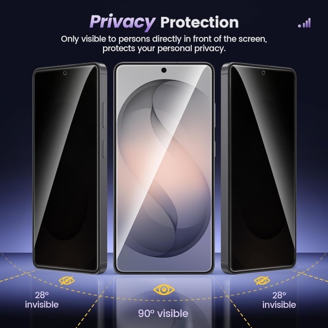 Set 2 folii protectie ecran compatibil cu Samsung Galaxy S26 Ultra, sticla 9H, protectie confidentialitate, rezistenta zgarieturi