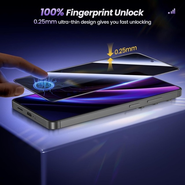 Set 2 folii protectie ecran compatibil cu Samsung Galaxy S26 Ultra, sticla 9H, protectie confidentialitate, rezistenta zgarieturi