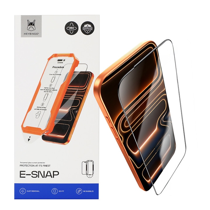 Folie Sticla HD pentru Samsung Galaxy S24 PLUS, HEYBINGO, E-SNAP, din Sticla Securizata Duritate 9H, Cu Kit de Aplicare Instanta si Functie Automata de Indepartare a Prafului, Rezistenta la zgarieturi, Protectie Ecran Premium