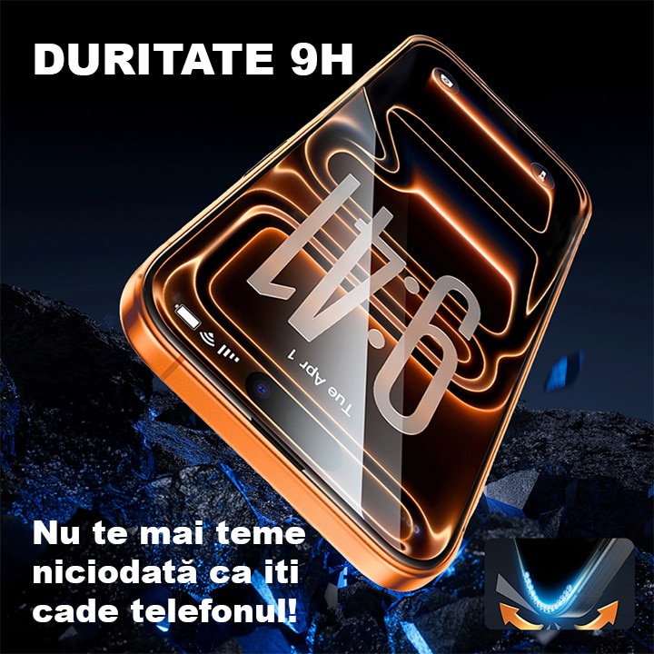 Folie Sticla HD pentru Samsung Galaxy S24 PLUS, HEYBINGO, E-SNAP, din Sticla Securizata Duritate 9H, Cu Kit de Aplicare Instanta si Functie Automata de Indepartare a Prafului, Rezistenta la zgarieturi, Protectie Ecran Premium