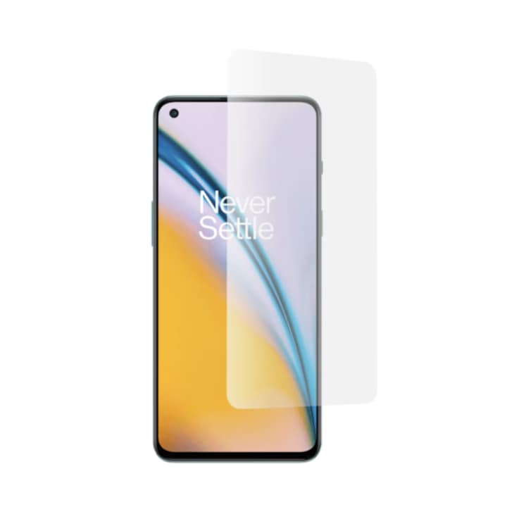 Folie protectoare compatibila cu OnePlus Nord 2 5G, Sticla Temperata 9H, Transparenta