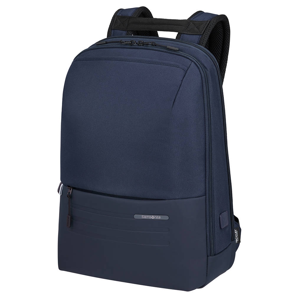 Rucsac pentru laptop, Samsonite, Poliester, Cu port USB, Bleumarin