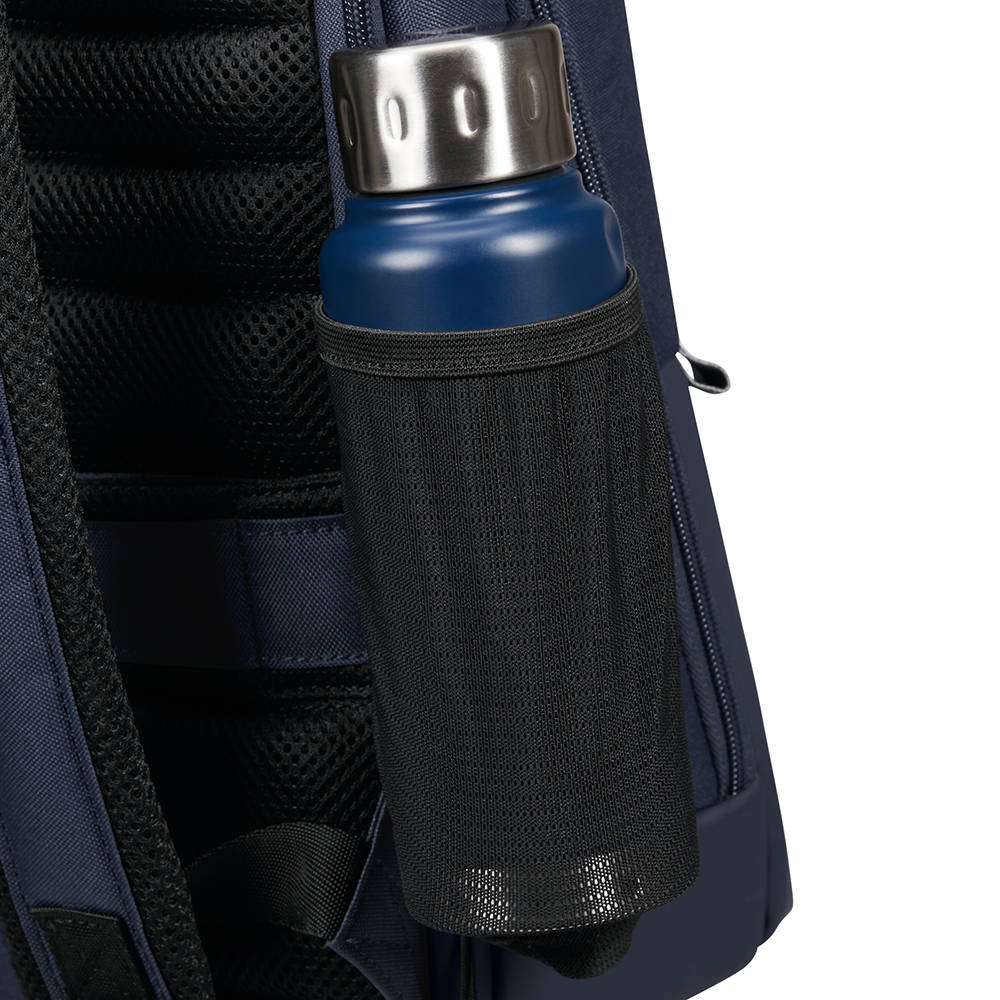 Rucsac pentru laptop, Samsonite, Poliester, Cu port USB, Bleumarin