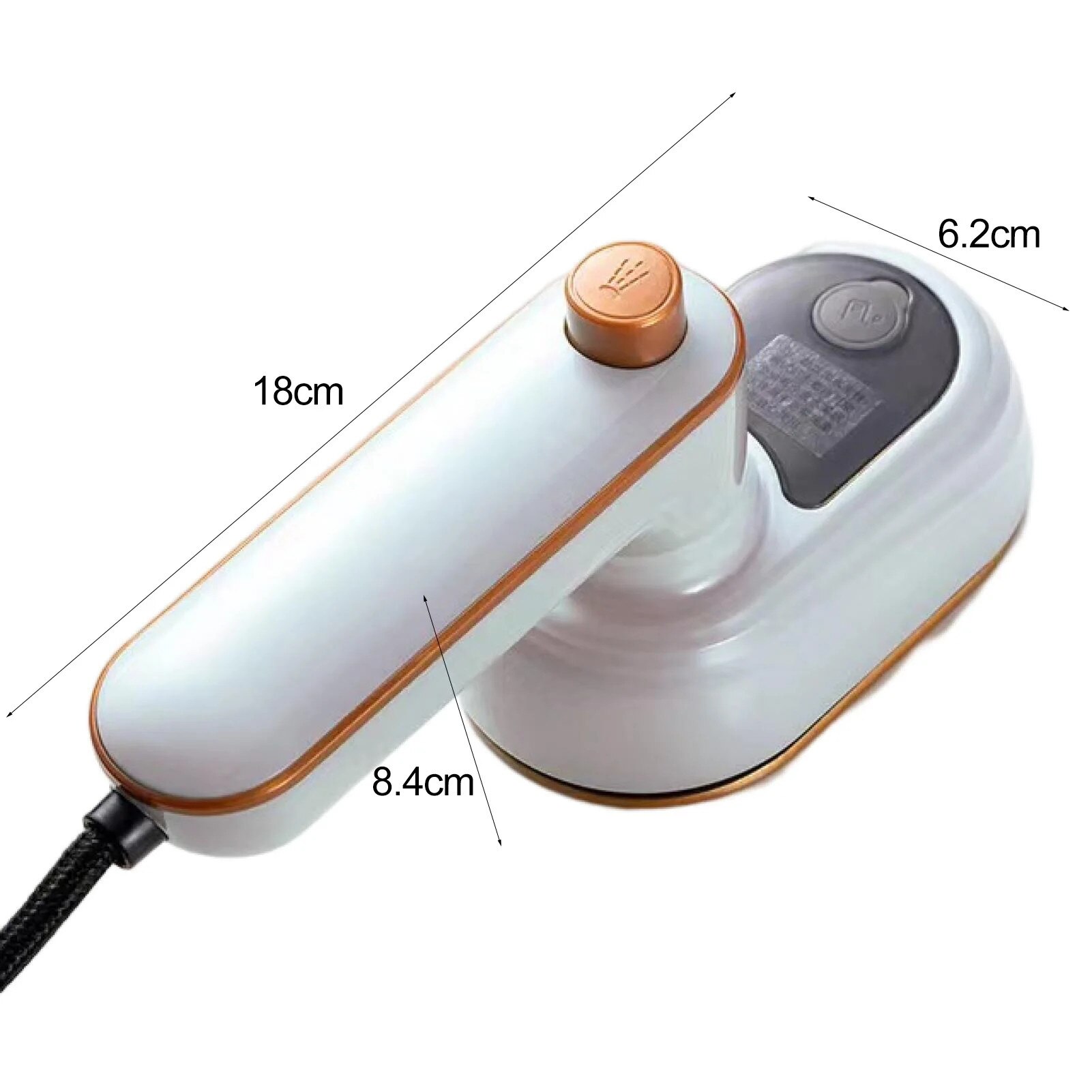 Fier de calcat portabil cu abur, compact, manere pliabil, multicolor, 18x6.2x8.4cm