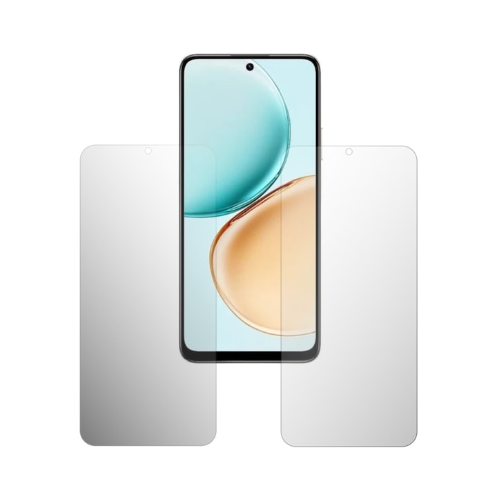 Set 2X Folie Protectie Ecran Folie24, pentru Honor X7d 4G, 1X Ultra-Clear + 1X Mata, Acoperire Totala Full-Display, Adezive, Flexibile cu Auto Regenerare