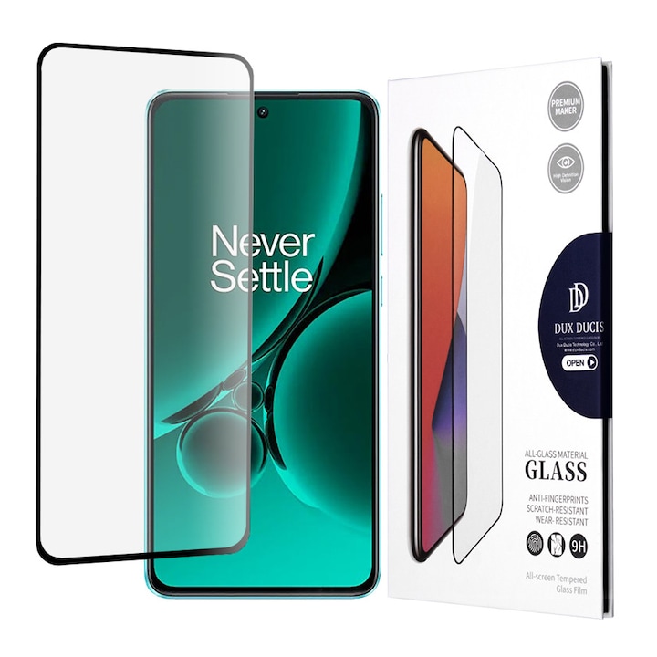 Folie protectie sticla pentru OnePlus Nord CE3, Dux Ducis Tempered Glass, Negru