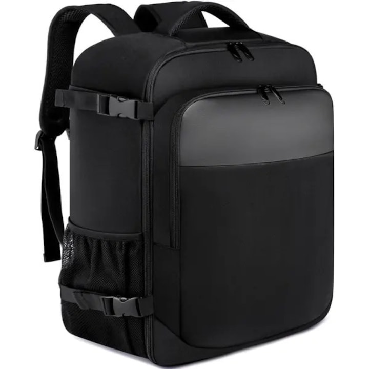 Rucsac de cabina 45x36x20cm negru compartiment laptop 14 inch port USB