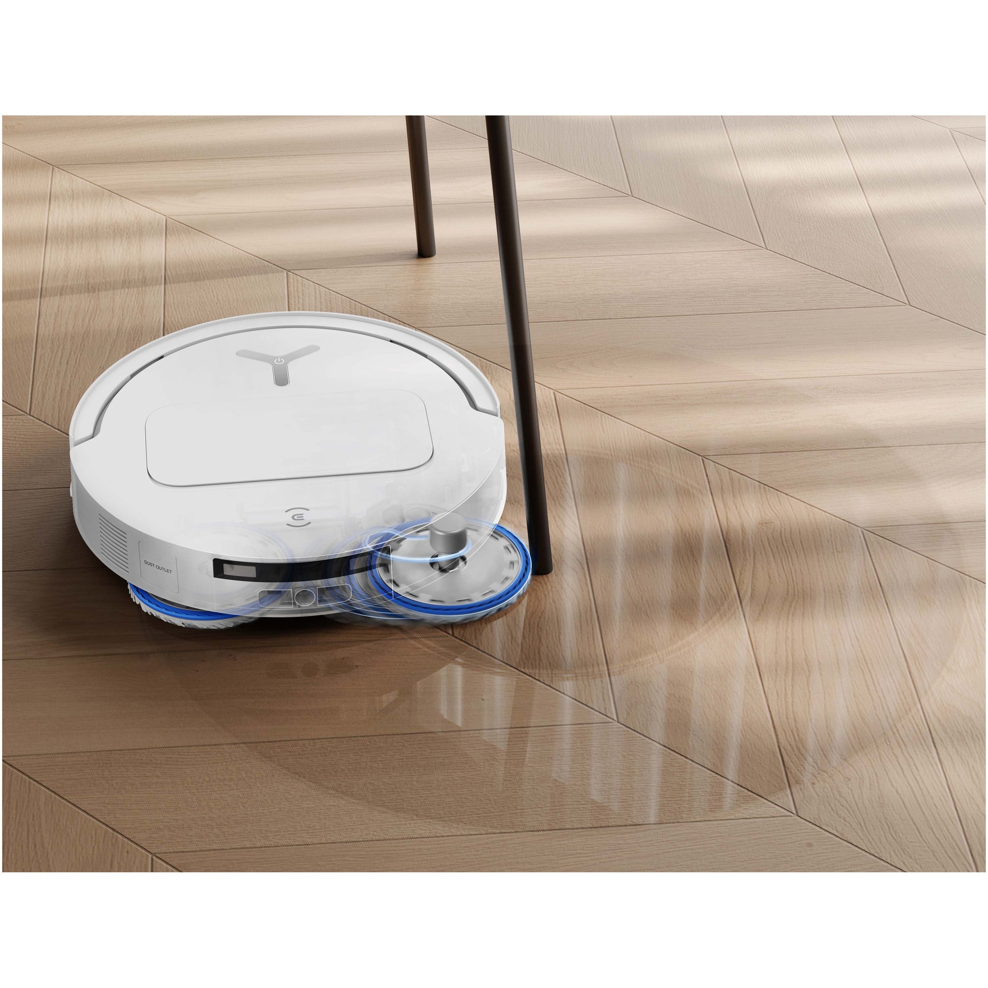 Aspirator robot DEEBOT T50 Omni Gen3 Ecovacs, (81mm), putere de aspirare 25000Pa, True Detect 3D, OZMO Turbo 2.0, True Mapping 2.0, rezervor apa 70ml, cos praf 260ml, incarcare aprox 4h, baterie Li-Ion 5200mAh, Alb