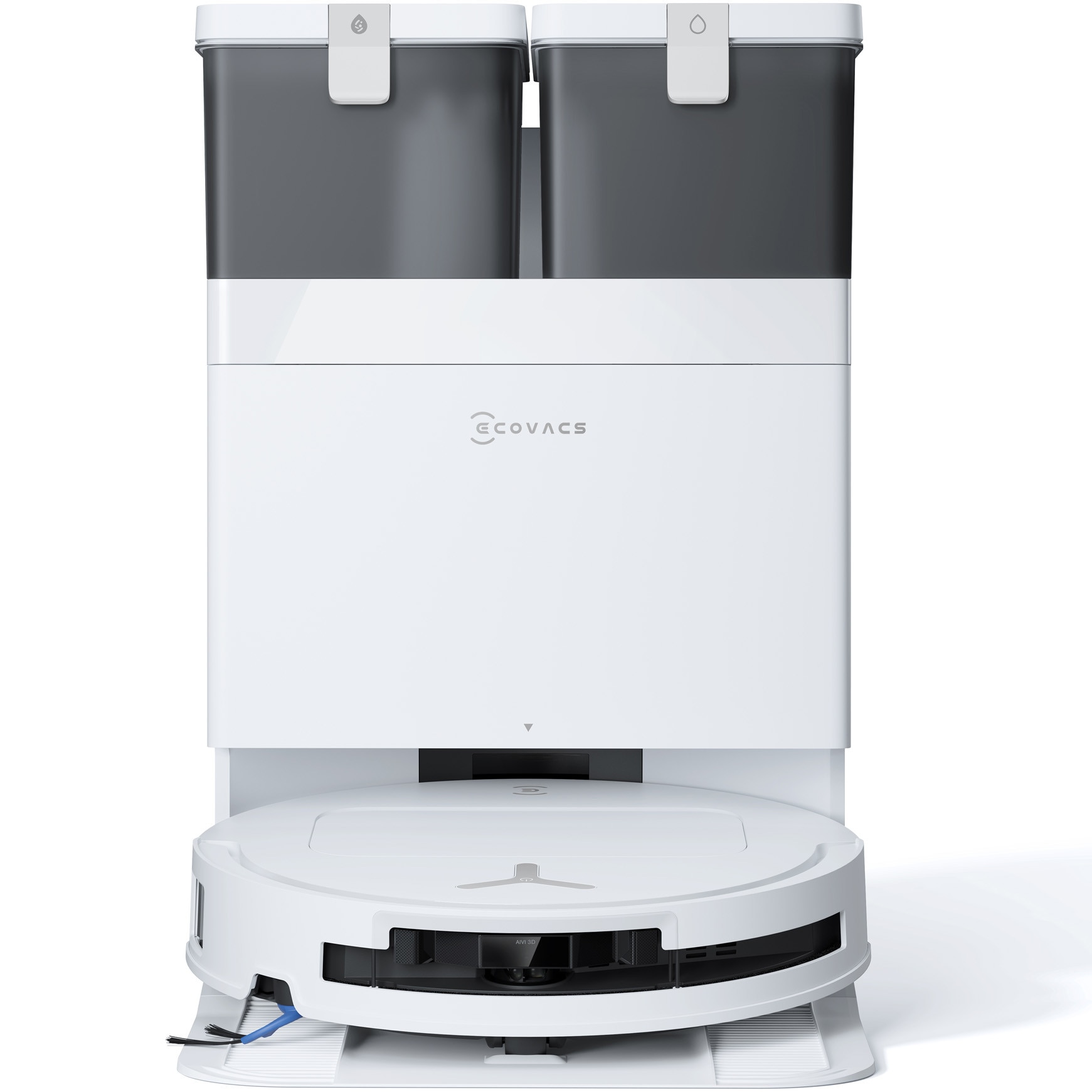 Aspirator robot DEEBOT T50 Omni Gen3 Ecovacs, (81mm), putere de aspirare 25000Pa, True Detect 3D, OZMO Turbo 2.0, True Mapping 2.0, rezervor apa 70ml, cos praf 260ml, incarcare aprox 4h, baterie Li-Ion 5200mAh, Alb