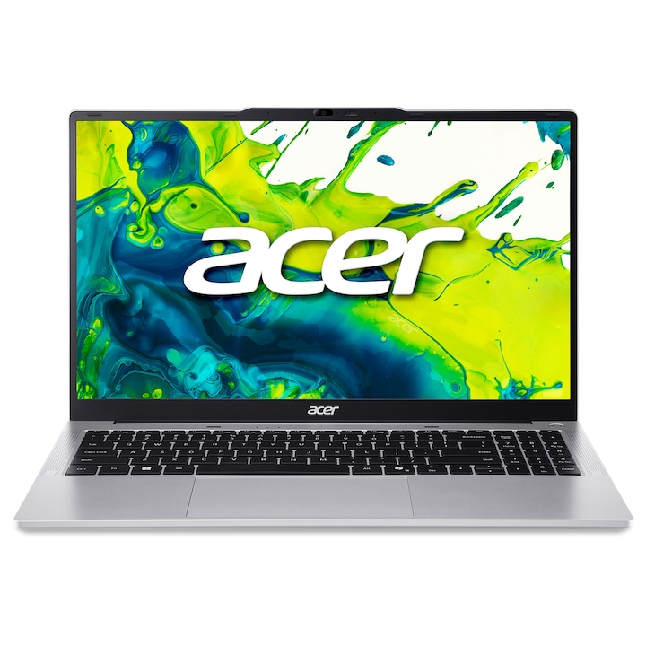 Laptop Acer Aspire Lite 15 AL15-72P-73MN, NX.D5HEX.003, 15.6", Intel Core i7-13620H (10-core), Intel Iris Xe Graphics, 16GB 5600MHz (1x16GB) DDR5, Argintiu