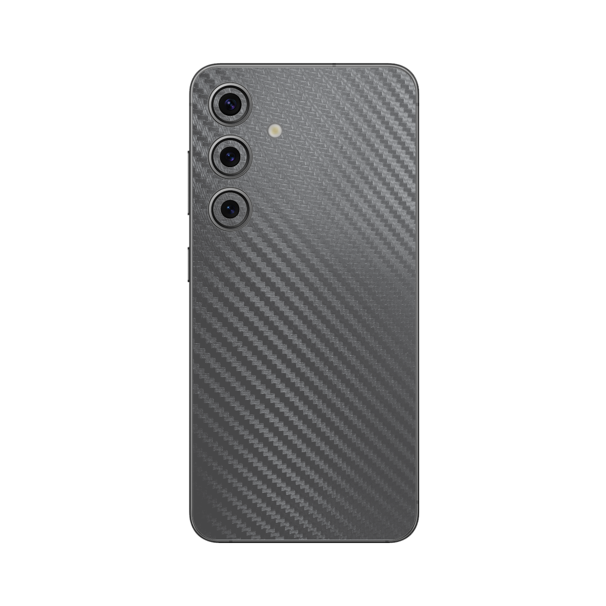 Folie Protectie iSkinz pentru Samsung Galaxy S23 - Carbon Negru, Simple Cut, Skin Adeziv Cover pentru Carcasa Spate