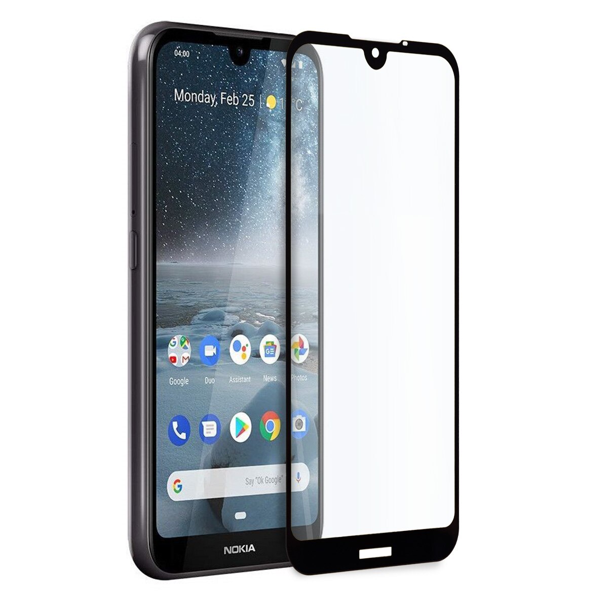 Folie de Sticla pentru Nokia 4.2, Full Glue, Full Cover, Negru