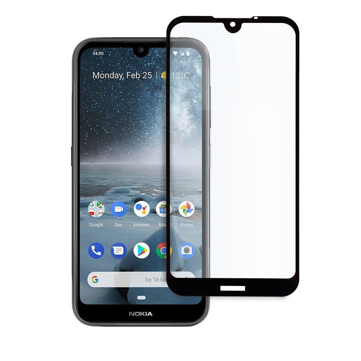 Folie de Sticla pentru Nokia 4.2, Full Glue, Full Cover, Negru