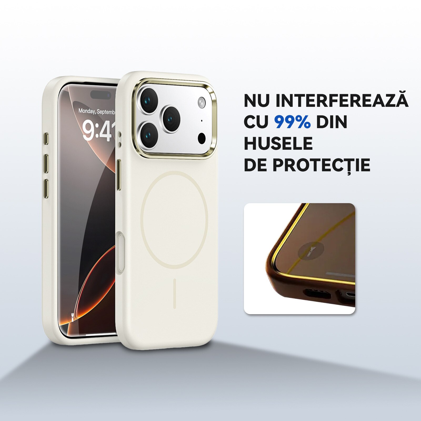 3 bucati Sticla de protectie temperata 9H pentru iPhone 13&13pro&14&16e cu Cadru de Aliniere |, Anti espionare, Fara bule de aer & Instalare in 3 secunde