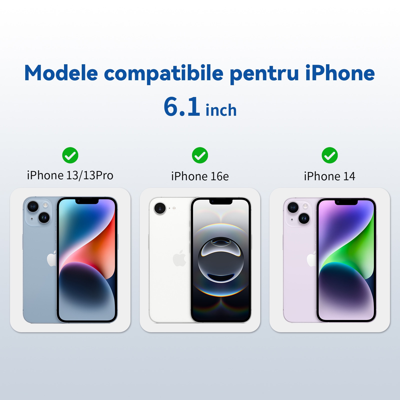 3 bucati Sticla de protectie temperata 9H pentru iPhone 13&13pro&14&16e cu Cadru de Aliniere |, Anti espionare, Fara bule de aer & Instalare in 3 secunde