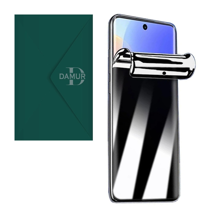 Folie PRIVACY FULL HD pentru Xiaomi 17, Lucioasa, Intimitate maxima, Securitate date, Instalare acasa, Silicon Regenerabil, Anti-Spy Hydrogel, Anti Peeping