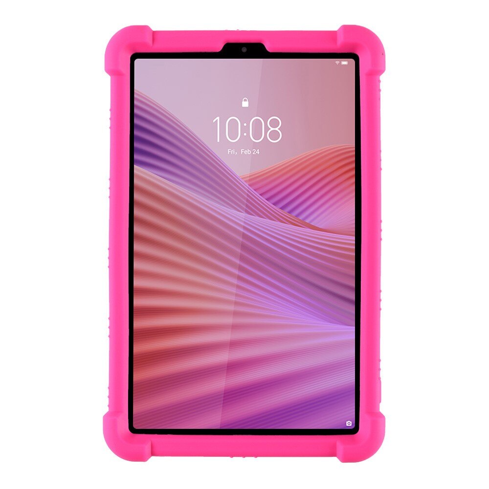 Husa silicon XGSM Impact pentru Lenovo Tab One 8,7", roz, rezistenta, cu suport pliabil
