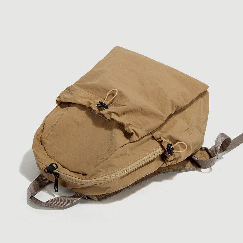 Rucsac laptop 15.6 inch, rezistent la apa, khaki, 2-3 zile, buzunare multiple, usor, 30x45x15cm