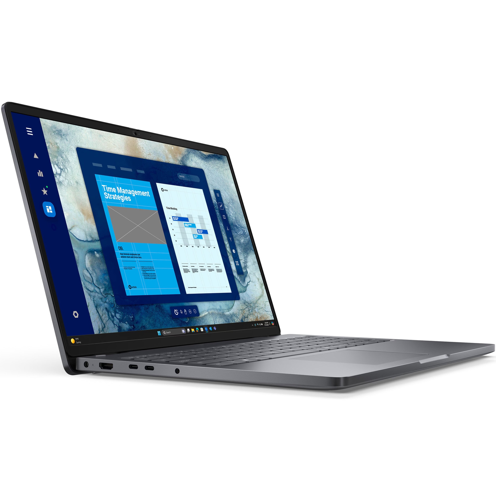 Laptop DELL 16'' Pro 16 PC16250, FHD+, Procesor Intel® Core™ 5 220U (12M Cache, up to 5.00 GHz), 16GB DDR5, 512GB SSD, Intel Graphics, Win 11 Pro, Magnetite, 3Yr ProSupport