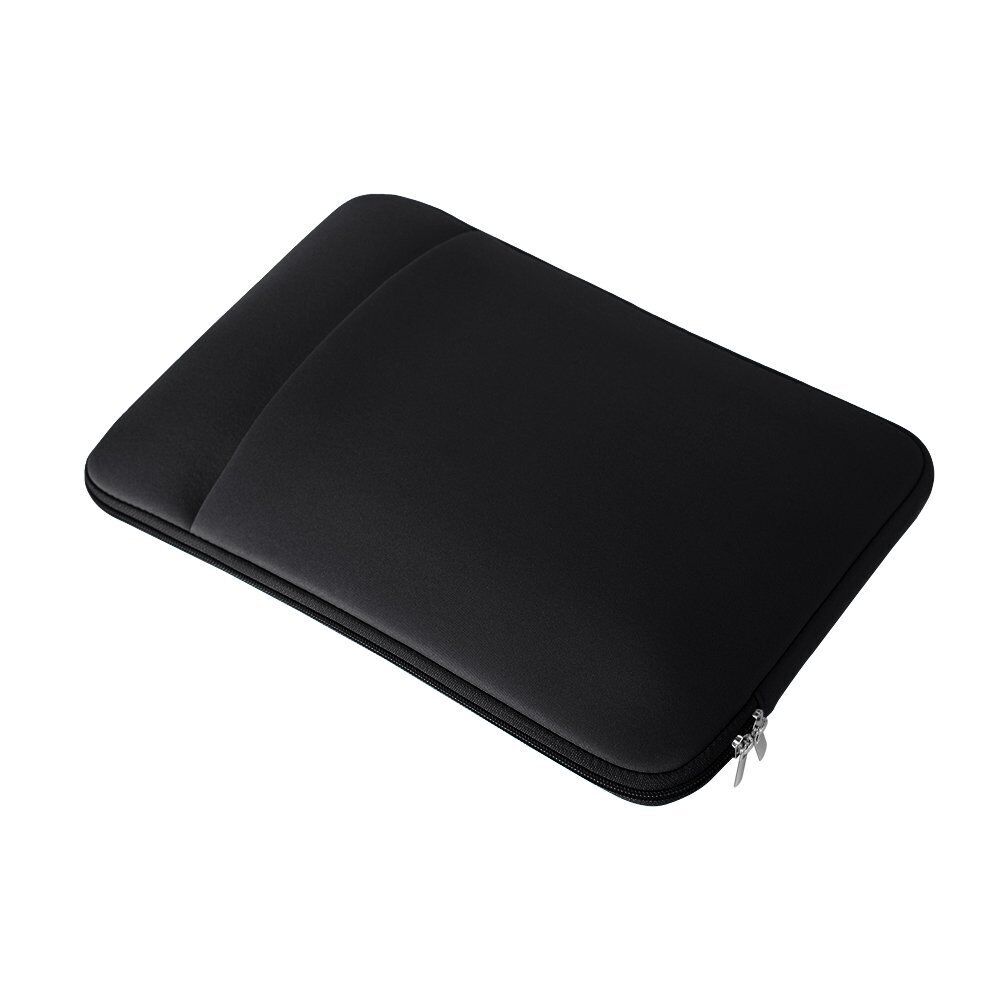 Husa tableta, Zip Case, pentru Lenovo Tab Plus 11.5", neopren, neagra, cu doua buzunare