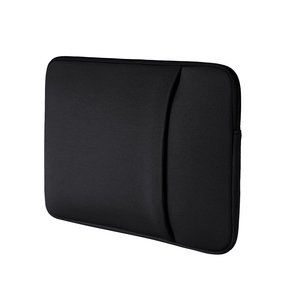 Husa tableta, Zip Case, pentru Lenovo Tab Plus 11.5", neopren, neagra, cu doua buzunare