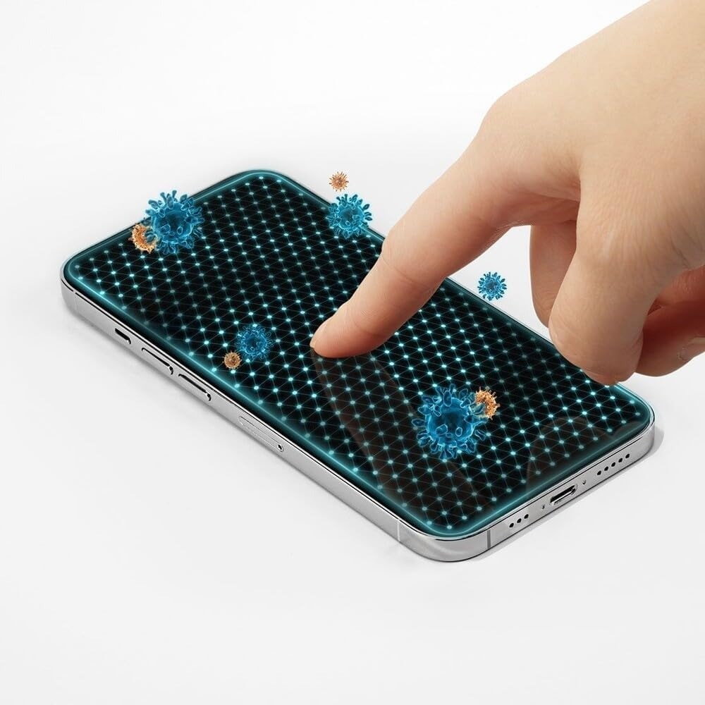 Folie de Protectie din Sticla Securizata compatibila cu iPhone 17, Protectie Profesionala, Full Cover, Anti Zgarieturi, Anti Socuri, Full Glue, Transparenta