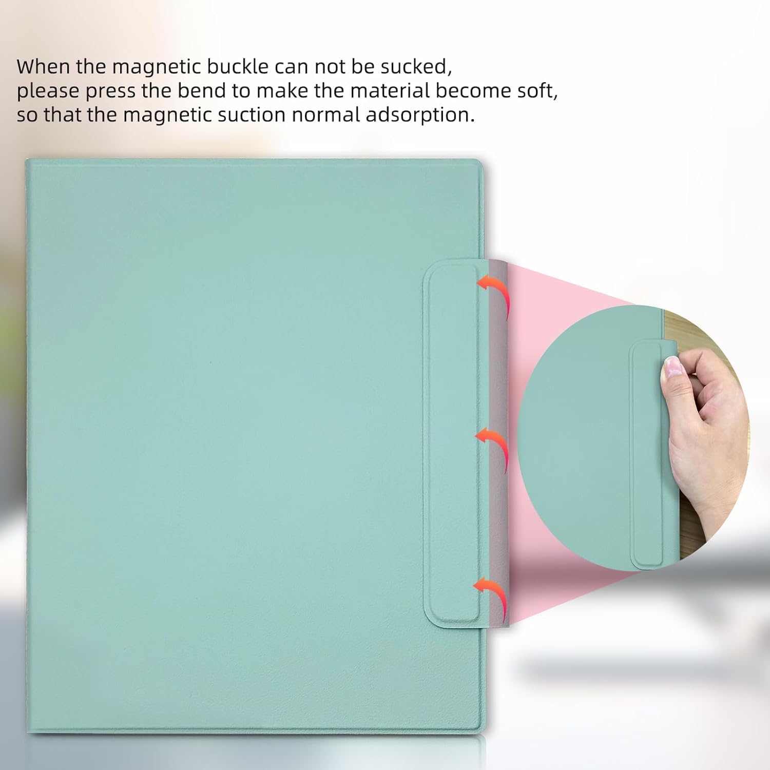 Carcasa Magnetica pentru Remarkable 2 10.3 Inch, Design Folio, Ghetarul Albastru
