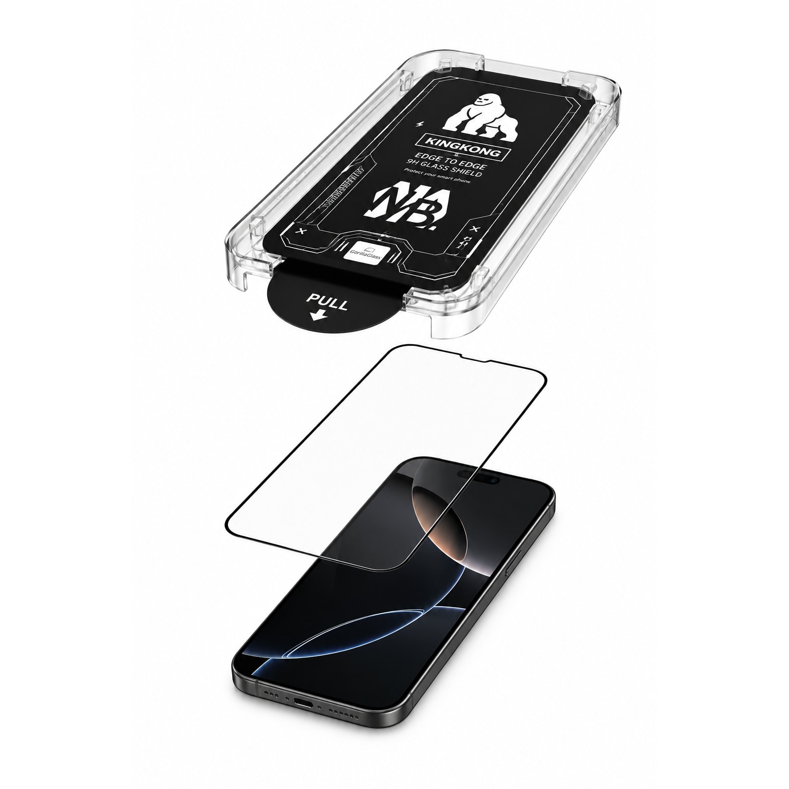 Folie Sticla pentru Xioami redmi 14c, Full Glue, Aplicare Automata cu Aplicator Inclus, Anti-Zgarieturi, Negru