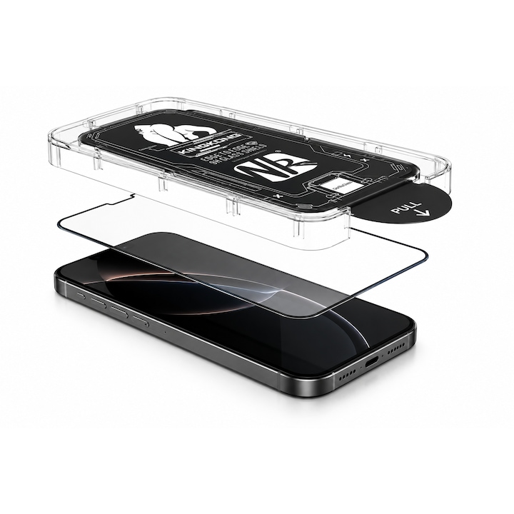 Folie Sticla pentru Xioami redmi 14c, Full Glue, Aplicare Automata cu Aplicator Inclus, Anti-Zgarieturi, Negru