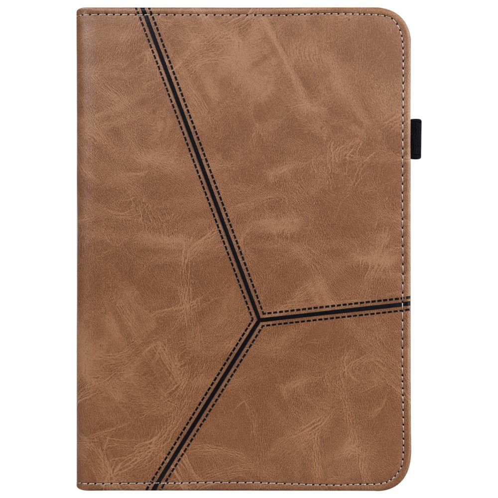 Husa pentru Samsung Galaxy Tab S9/S9 FE, XGSM, Piele ecologica, Maro