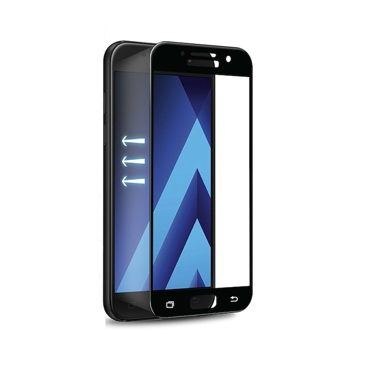 Folie din sticla temperata full size pentru Samsung Galaxy A5 2017 - Negru