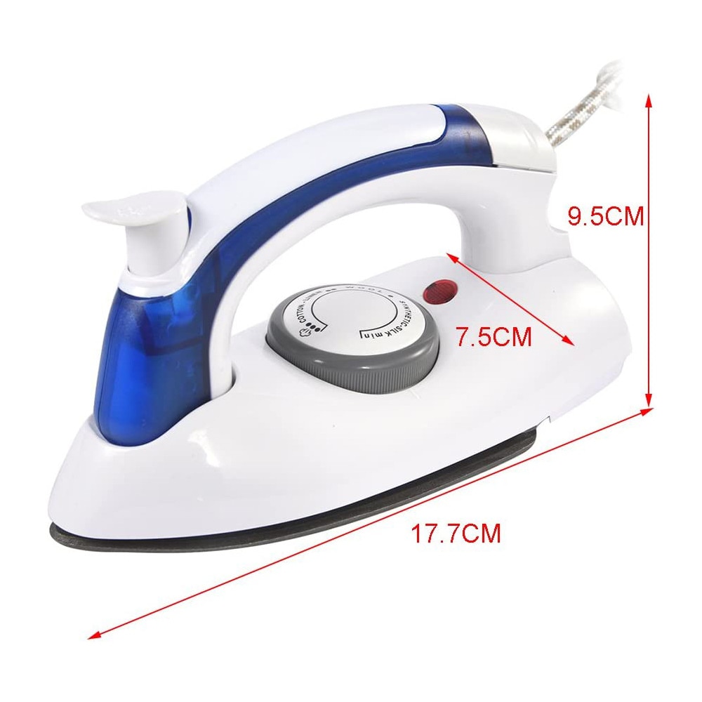 Fier de calcat portabil cu abur, pliabil, 80ml, 700W, talpa teflonata, compact