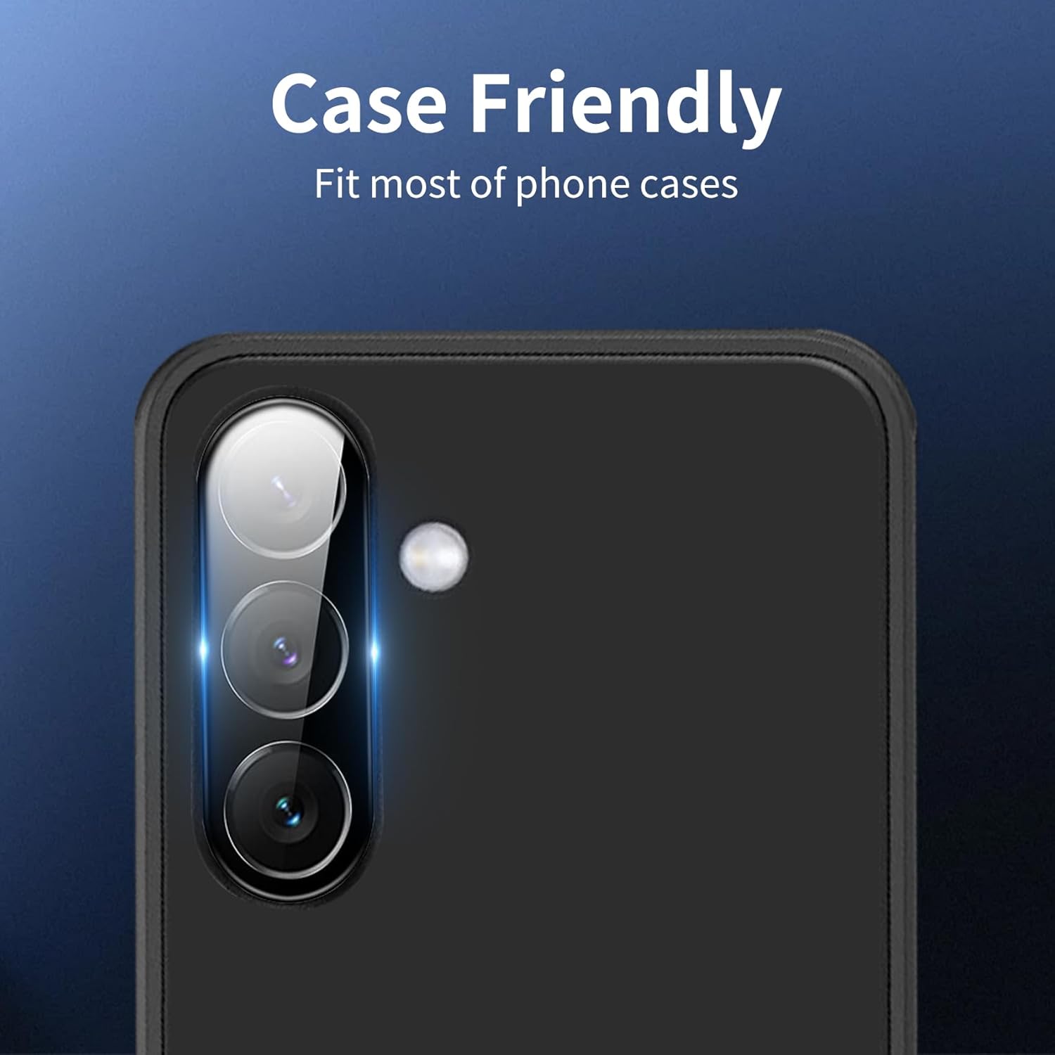 Folie protectie camera din sticla securizata, MDUG, compatibila cu Samsung Galaxy S24 Plus, 9H, neagra