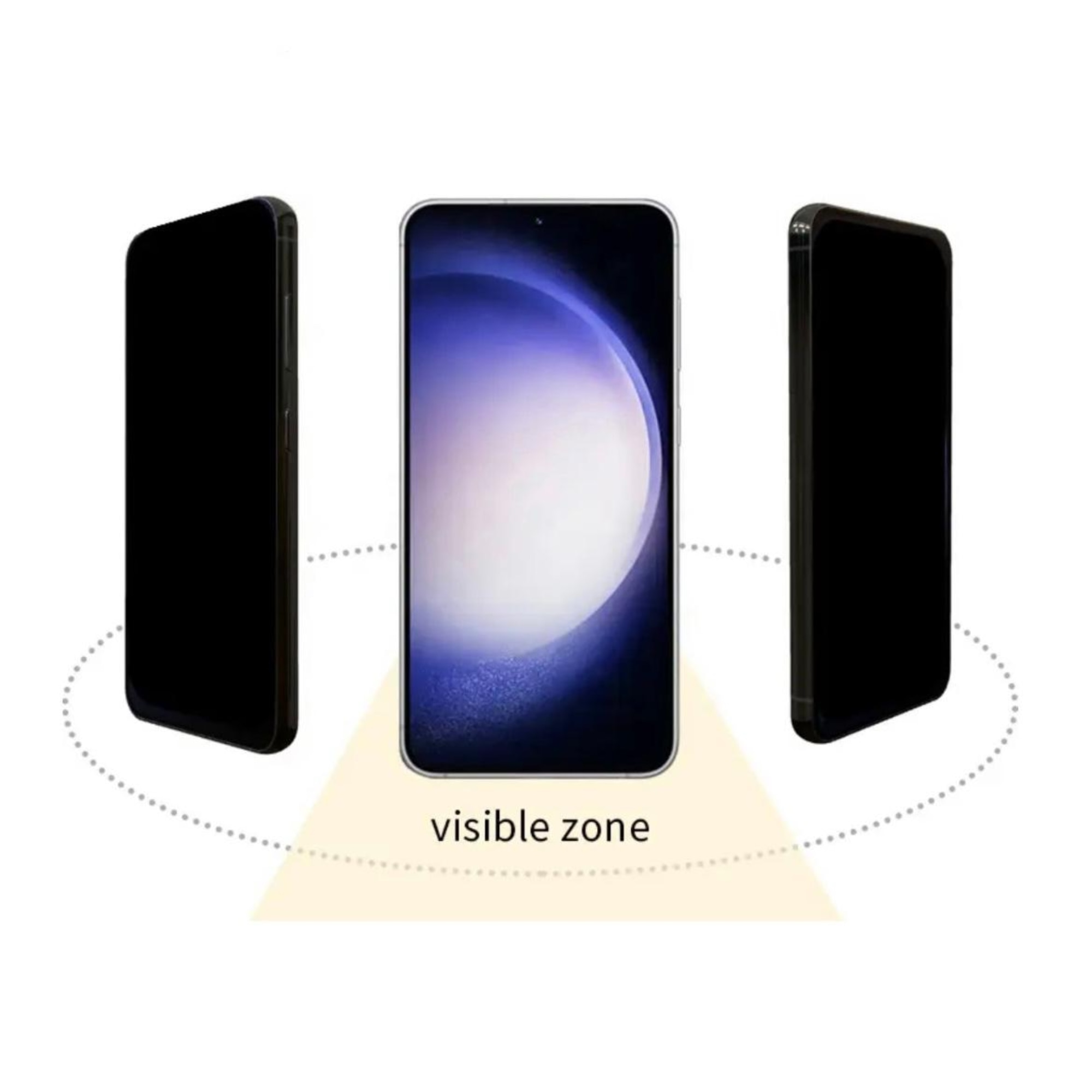 Folie protectie Privacy compatibIla cu Samsung Galaxy A54 5G Calitate profesionala, Full Cover Black