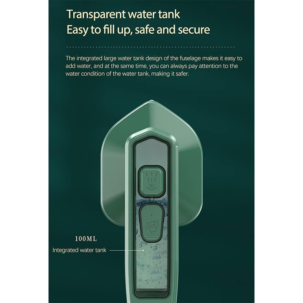 Fier de calcat portabil mini, capacitate 100ml, ceramic, alb, 150°C