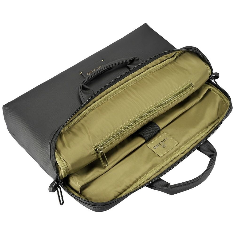 Geanta Tucano Work Out 5 compatibila cu laptop 14 inch, Curea reglabila si detasabila, Negru