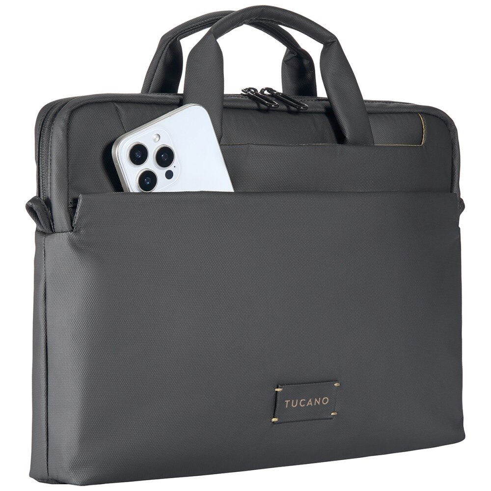 Geanta Tucano Work Out 5 compatibila cu laptop 14 inch, Curea reglabila si detasabila, Negru
