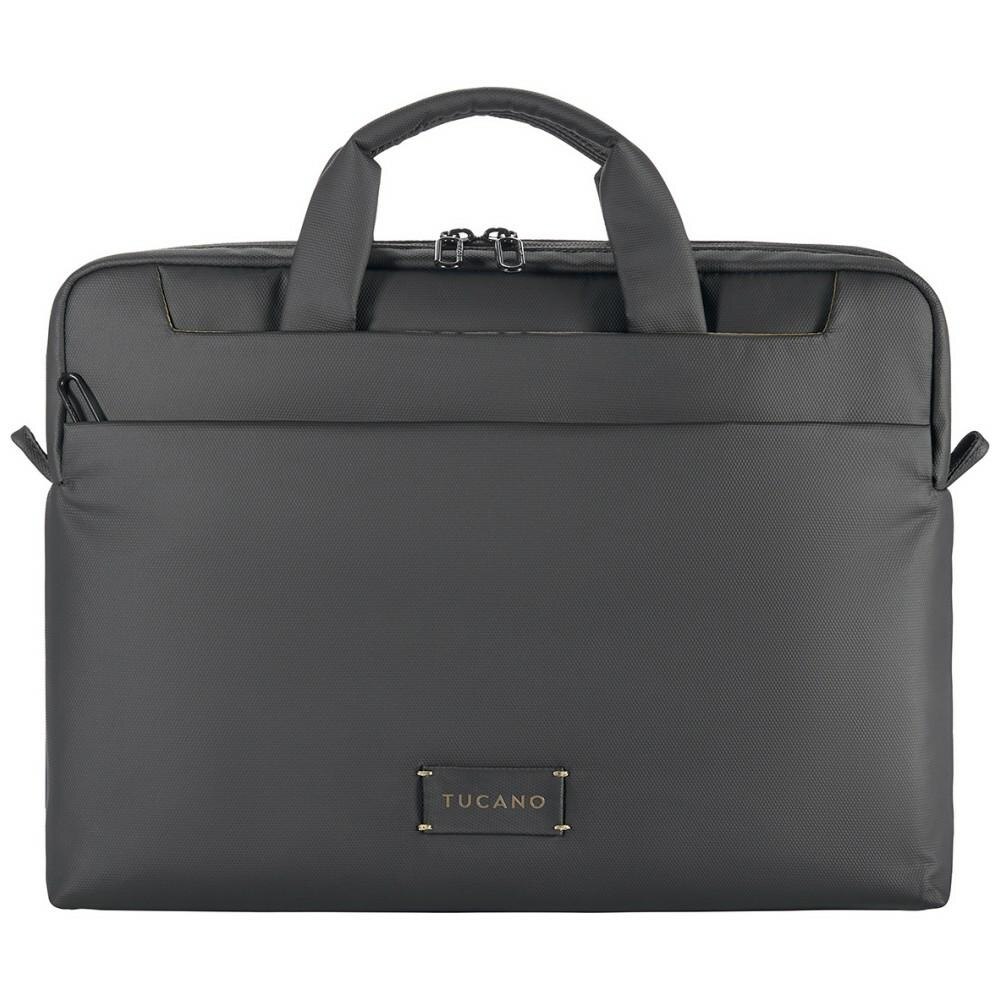 Geanta Tucano Work Out 5 compatibila cu laptop 14 inch, Curea reglabila si detasabila, Negru