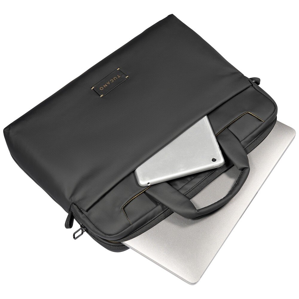 Geanta Tucano Work Out 5 compatibila cu laptop 14 inch, Curea reglabila si detasabila, Negru