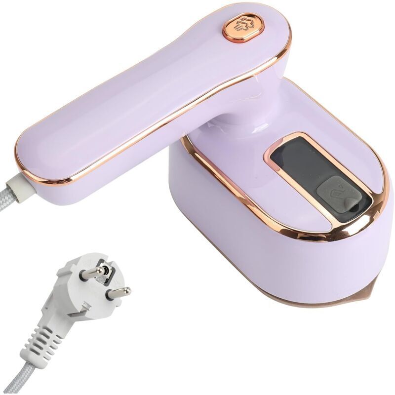 Fier de calcat cu aburi portabil, 1000W, pliabil, rezervor 100ml, compact