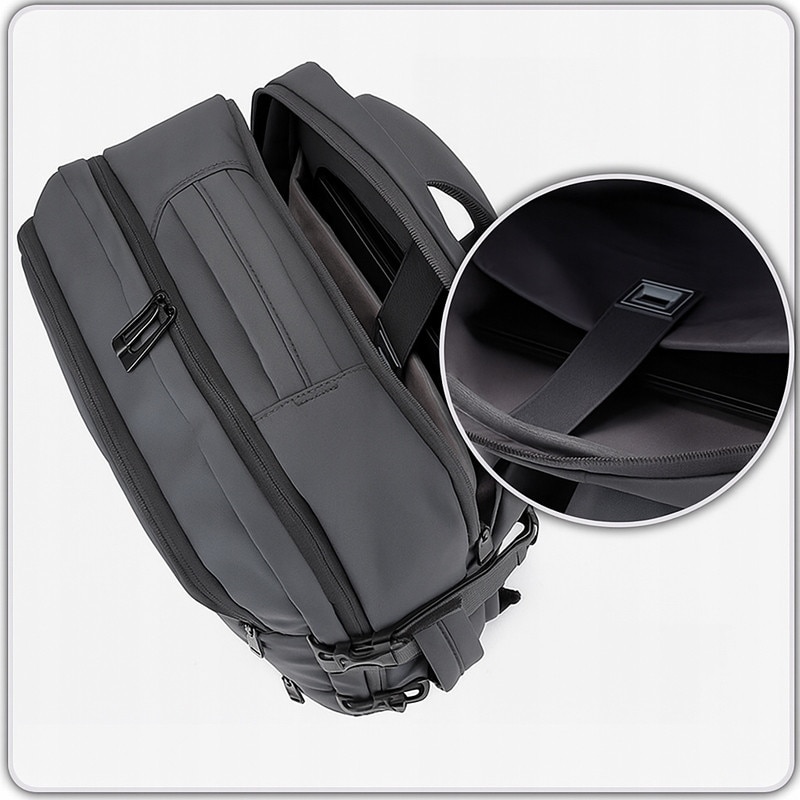 Rucsac de calatorie Sigos, business, USB, gri, 45x31x13cm